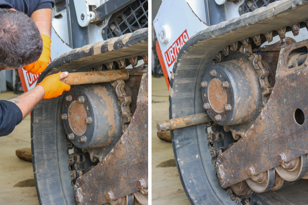 Step 5. Loosen the Track Tensioner