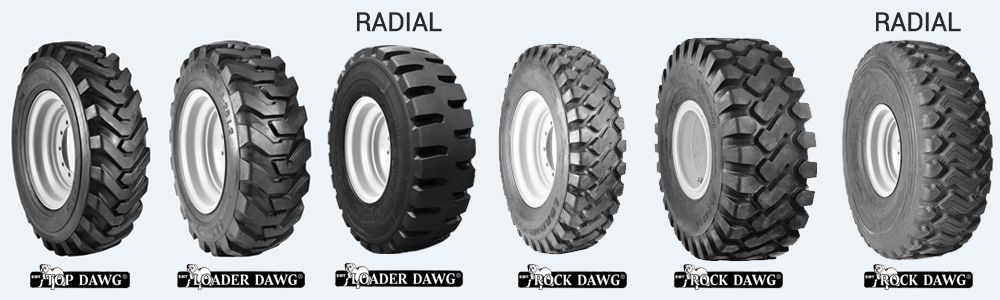 dawg pound wheel loader/ grader tires