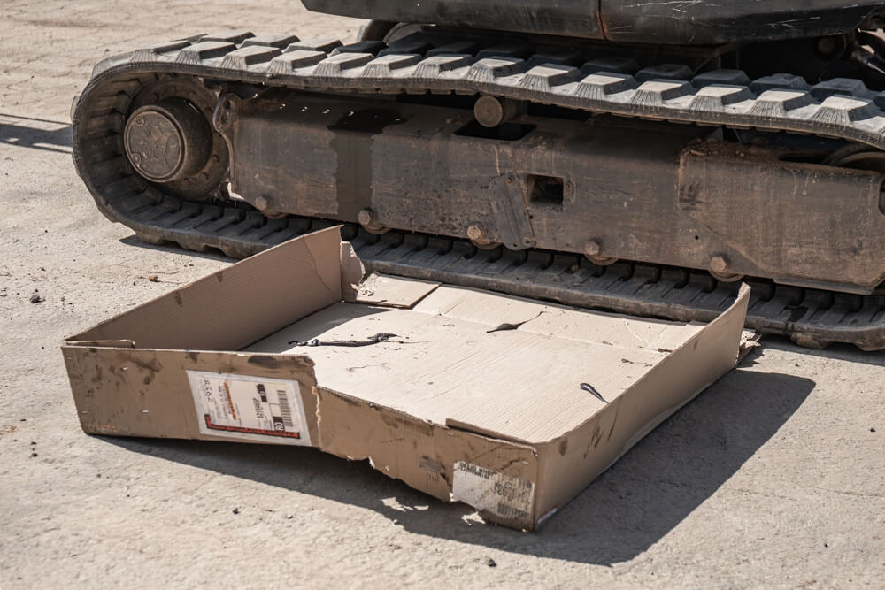 Step 2B: Lay Down Cardboard to Catch Grease