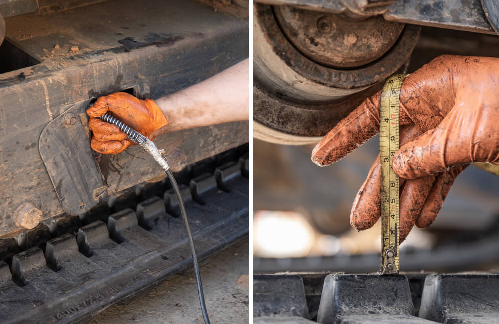 Step 11: Pump Grease & Measure Track Gap