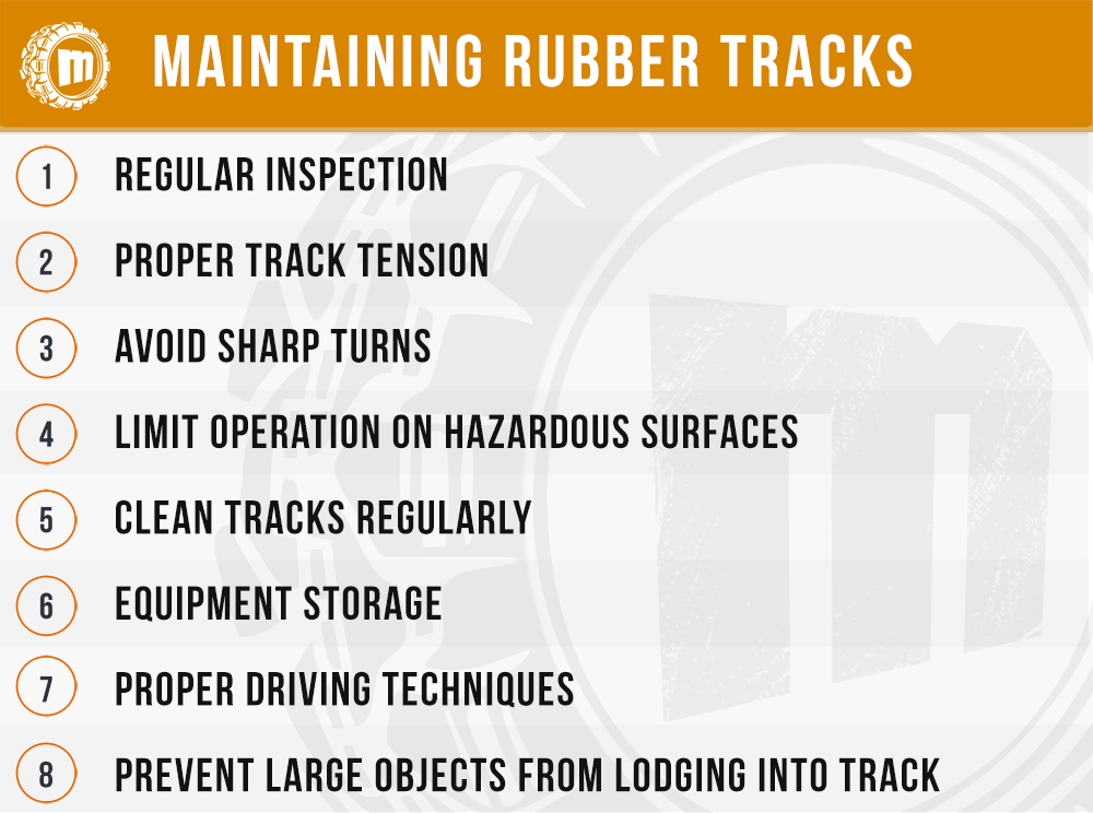 Guidelines For Maintaining Rubber Tracks